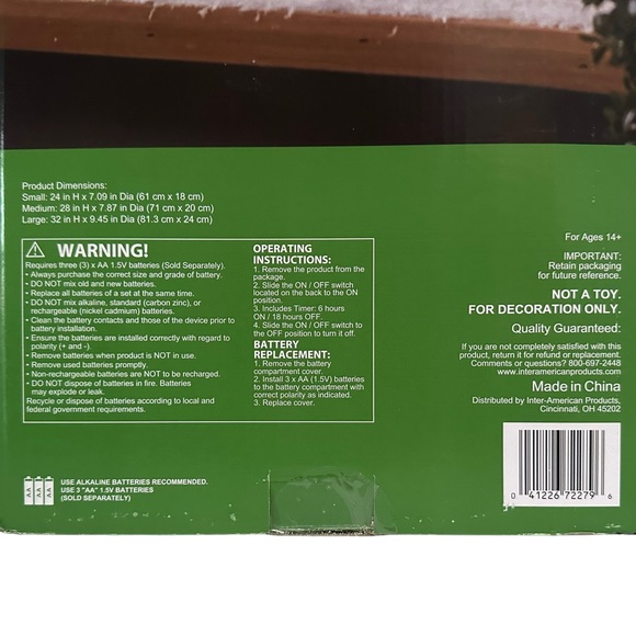 🎄 3x Holiday Home 24”-32” Christmas Trees Cone LED Gold - Picture 10 of 11